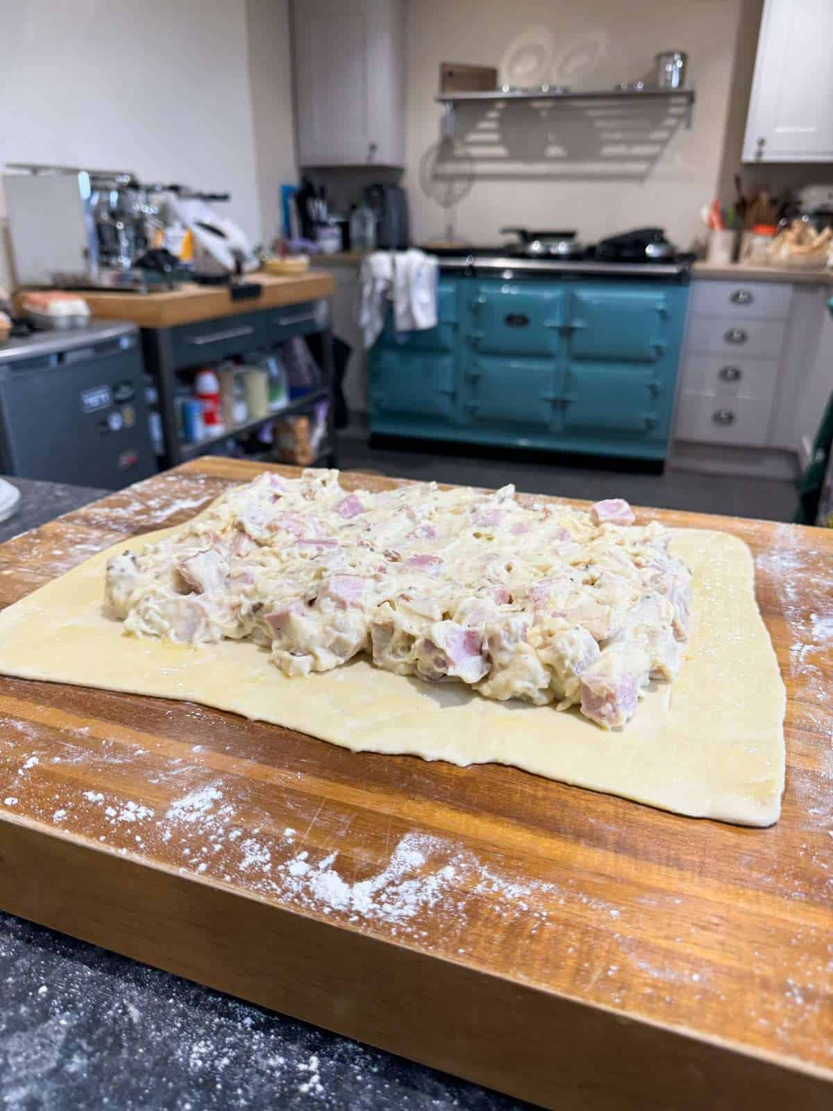 turkey & ham pie filling