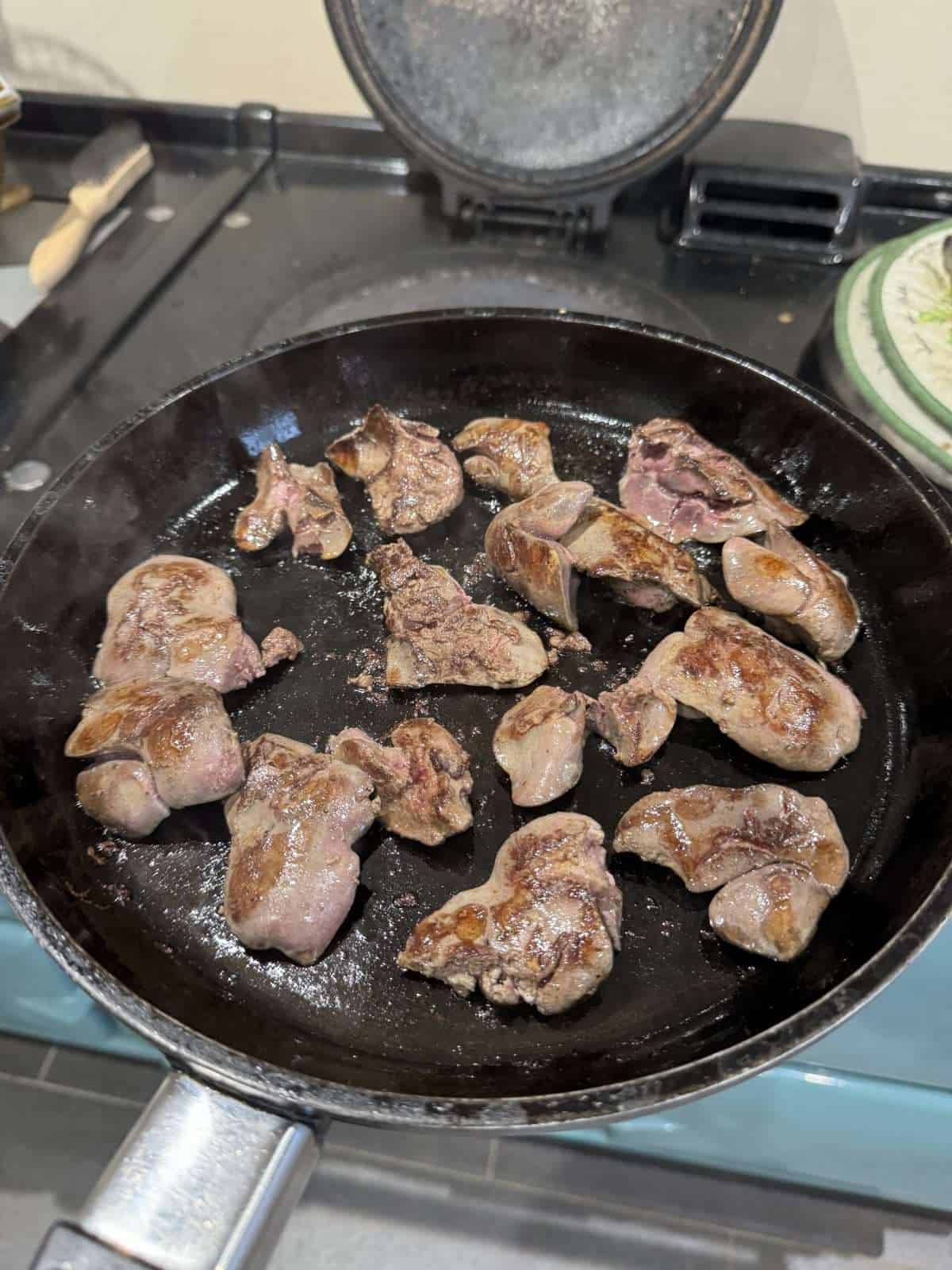 fried chicken livers for mousse