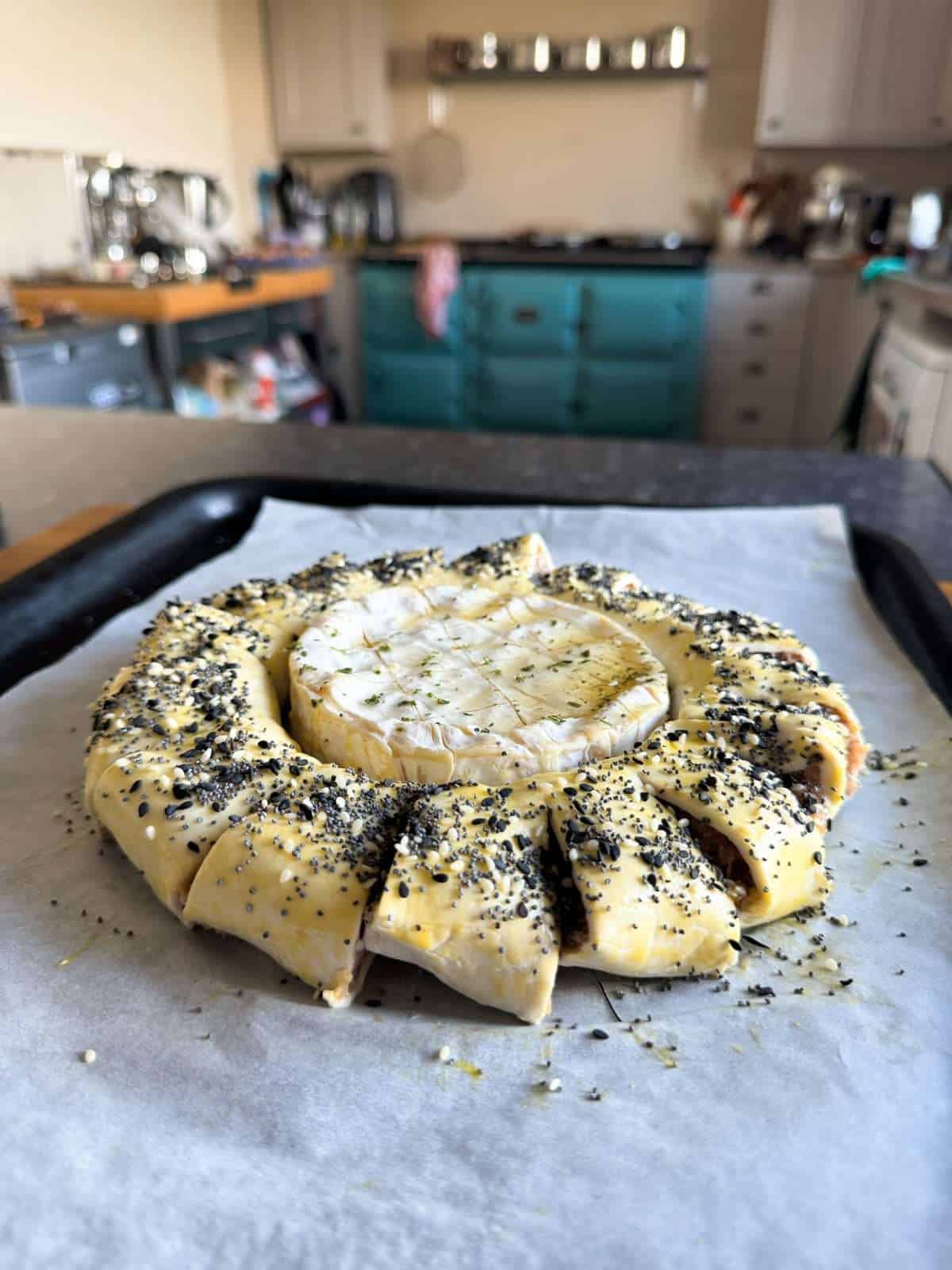 Christmas sausage roll wreath