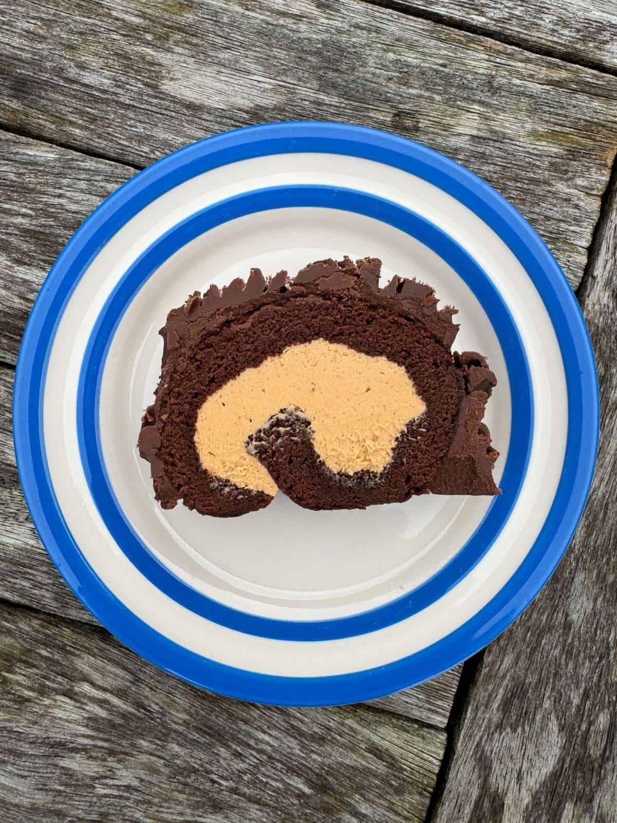 slice of yule log