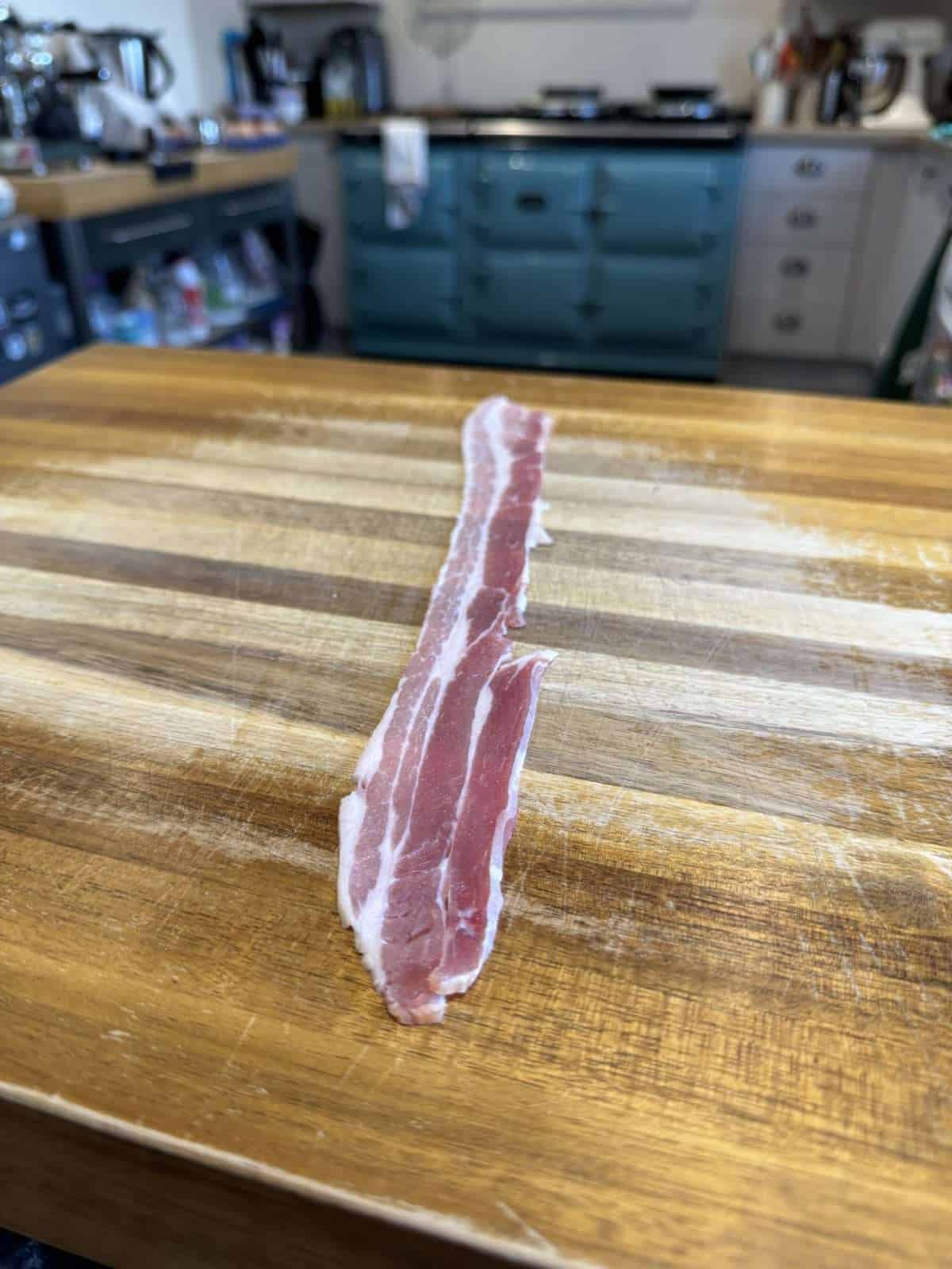 rasher of streaky bacon
