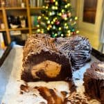 salted caramel yule log