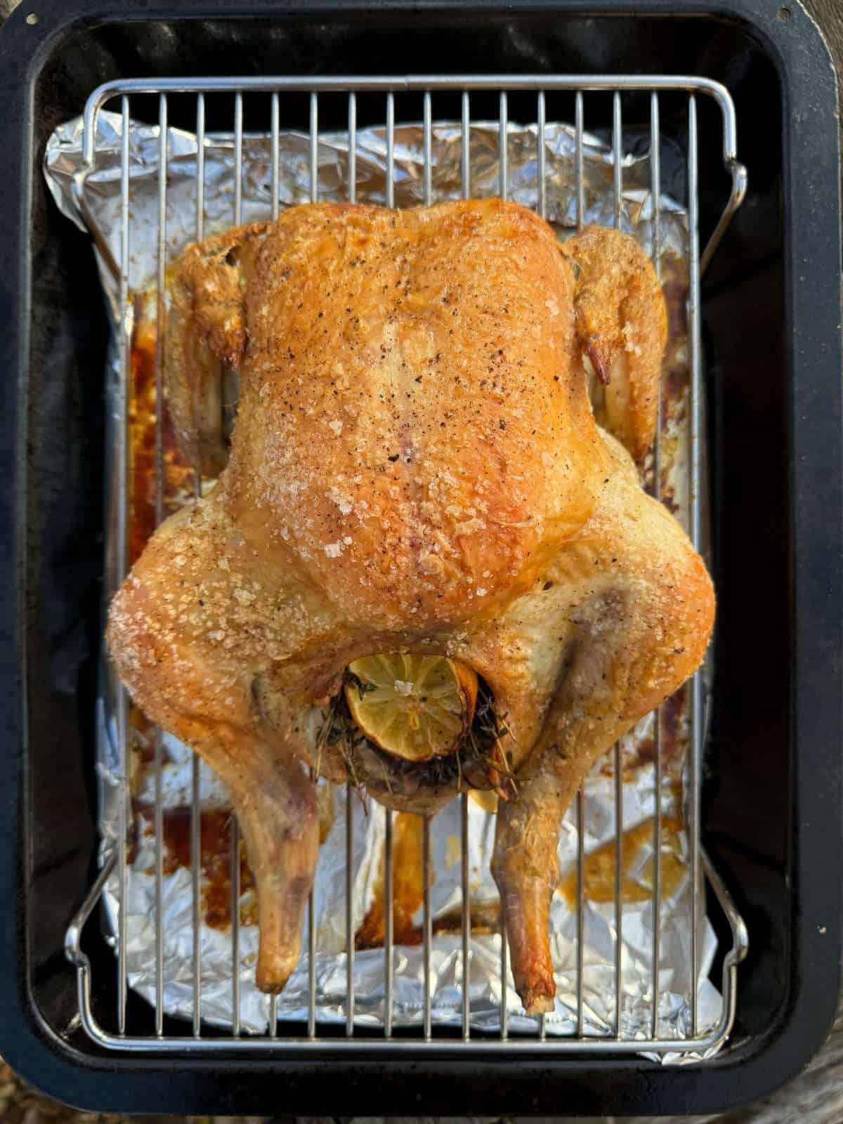 slow roasted whole chicken