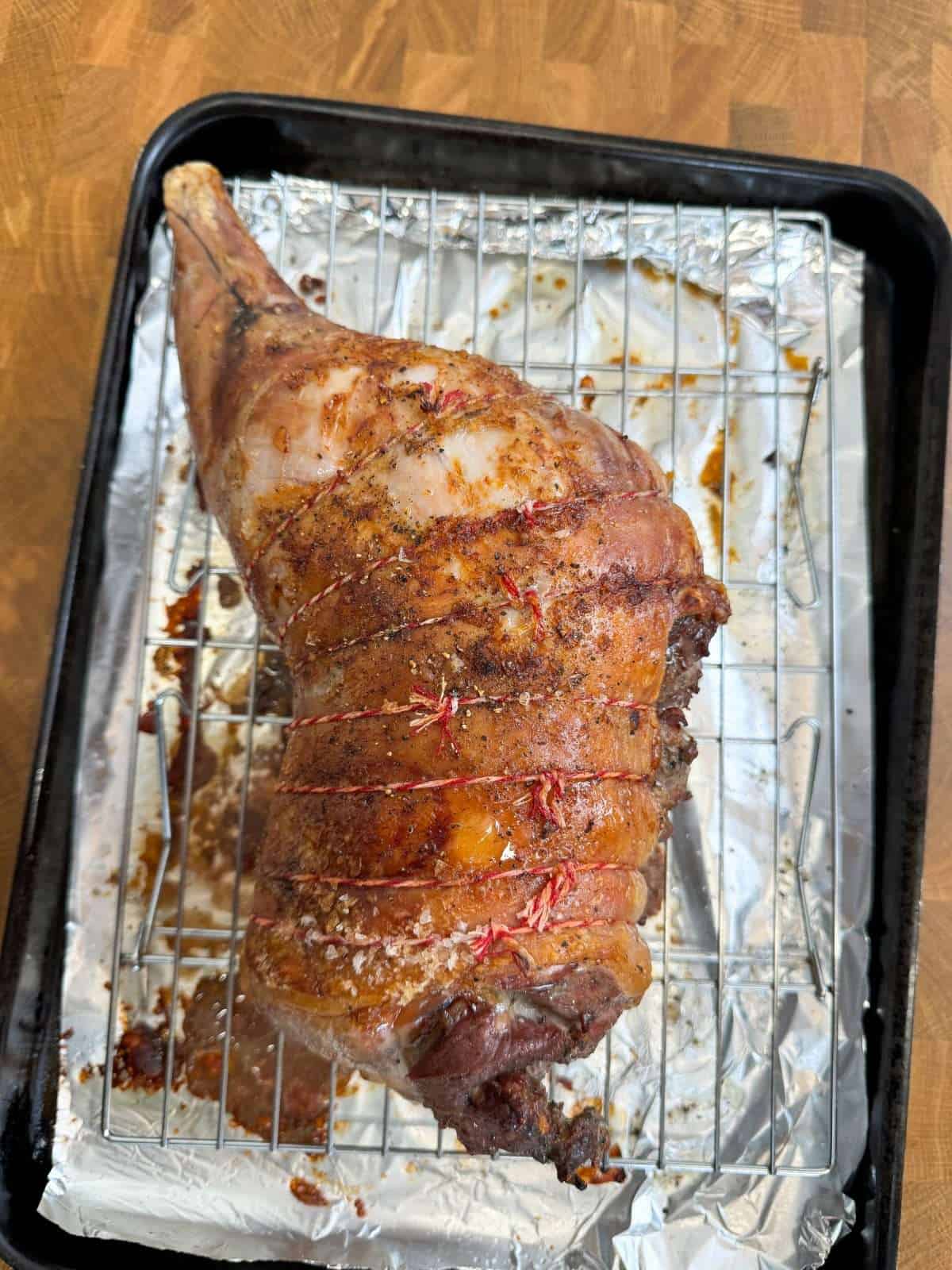 roast lamb with crispy skin