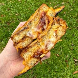 Welsh rarebit cheese toastie