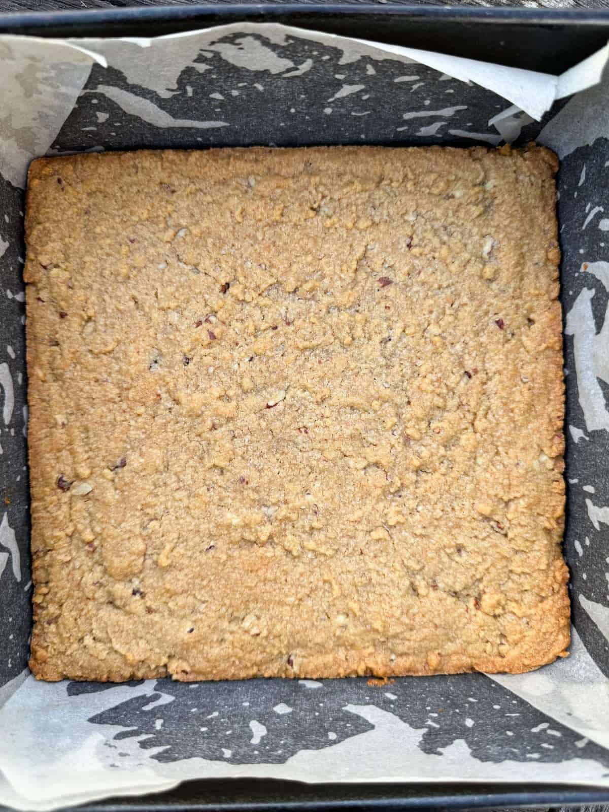 baked pecan pie shortbread for base