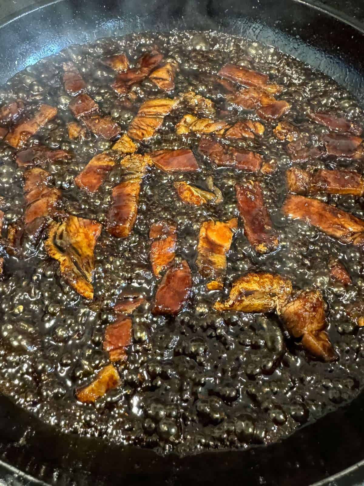 teriyaki glazed crispy pork