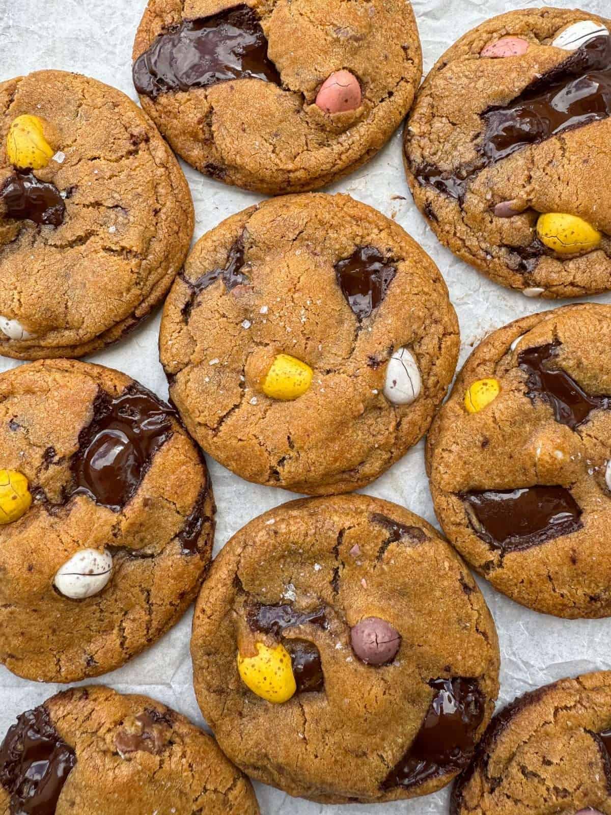 tray of mini egg cookies