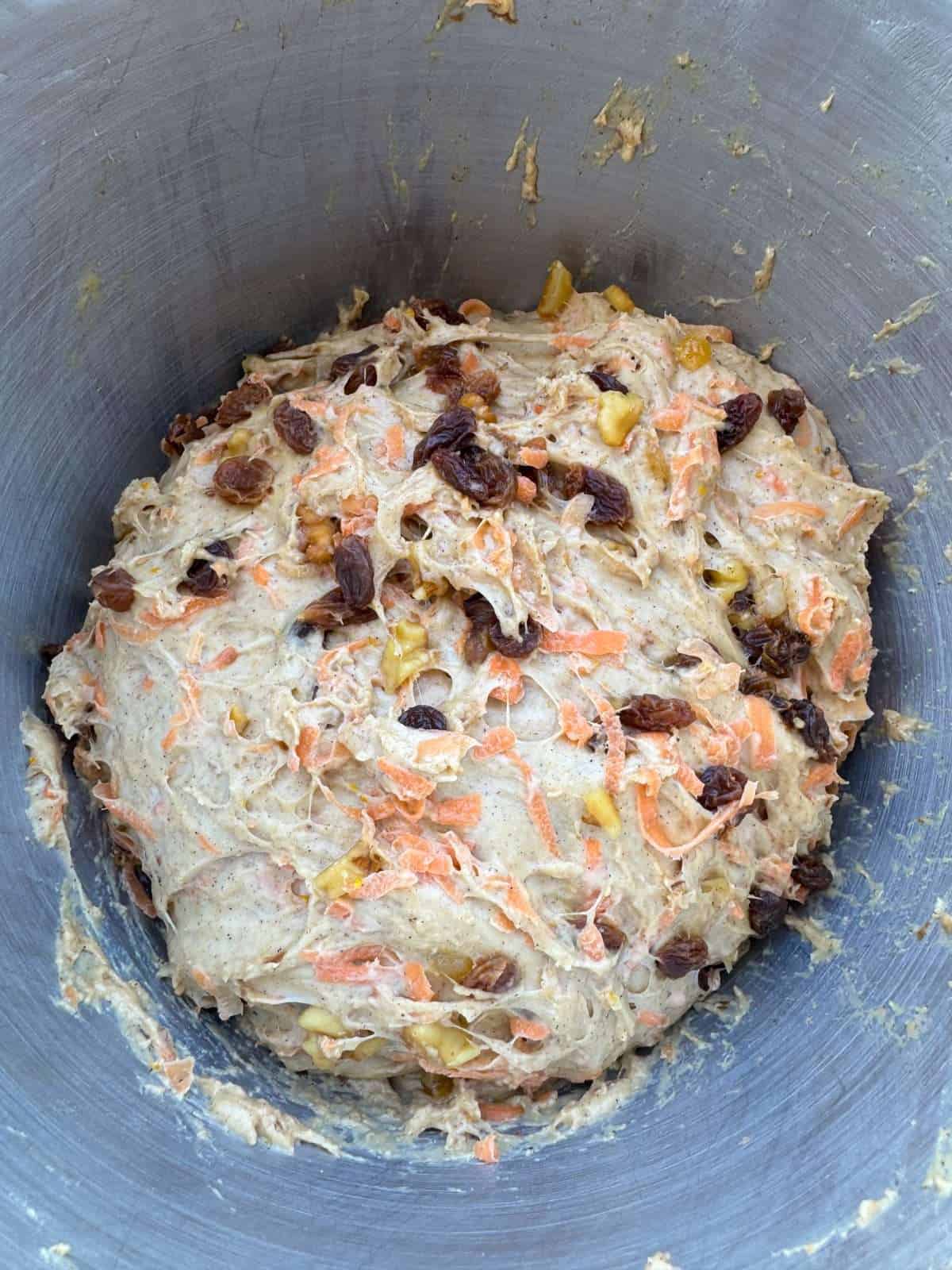 carrot cake bread dough