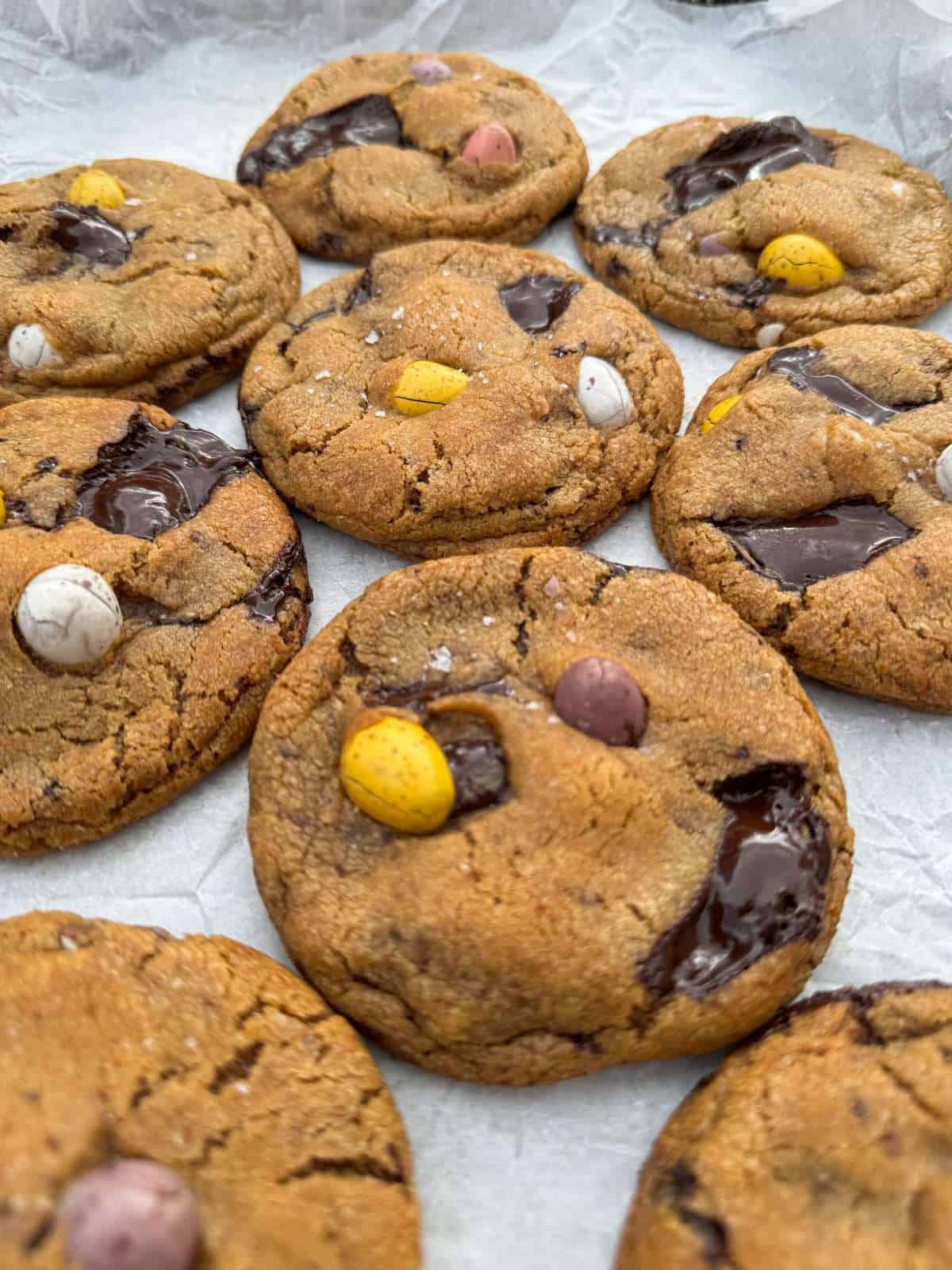 easter chocolate chip cookies