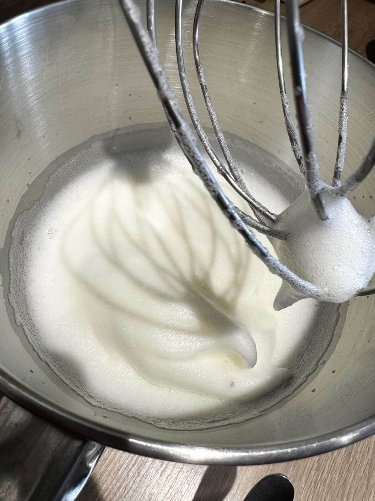 French meringue soft peaks