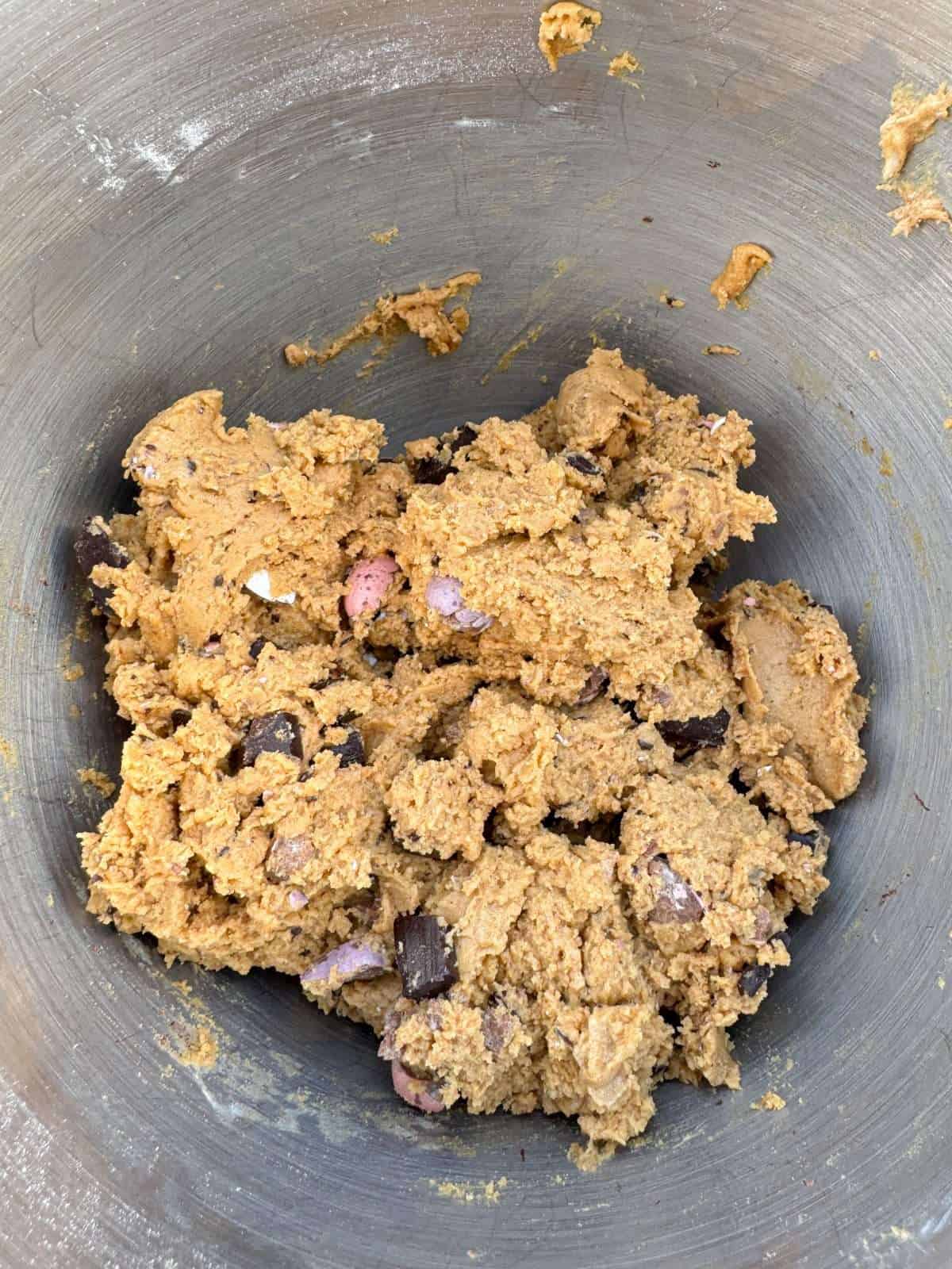 mini egg cookie dough