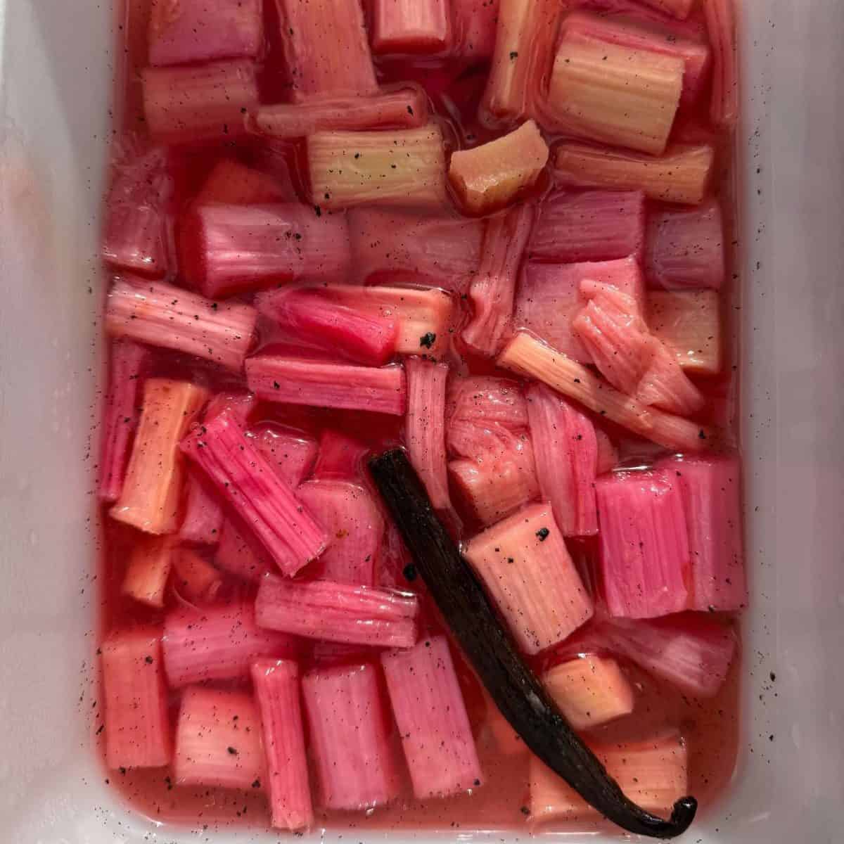 vanilla roasted rhubarb