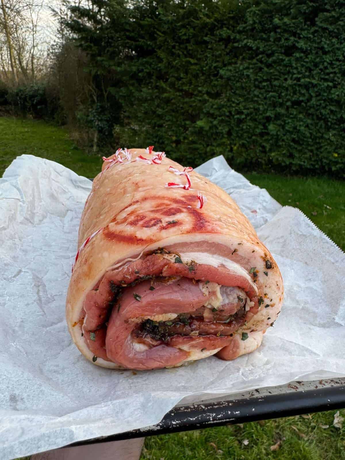 rolled pork belly porchetta