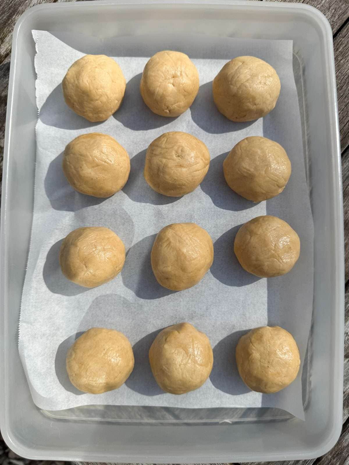 balls of vanilla cookie dough
