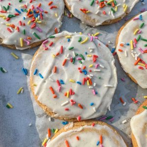 brown butter & vanilla glazed cookies