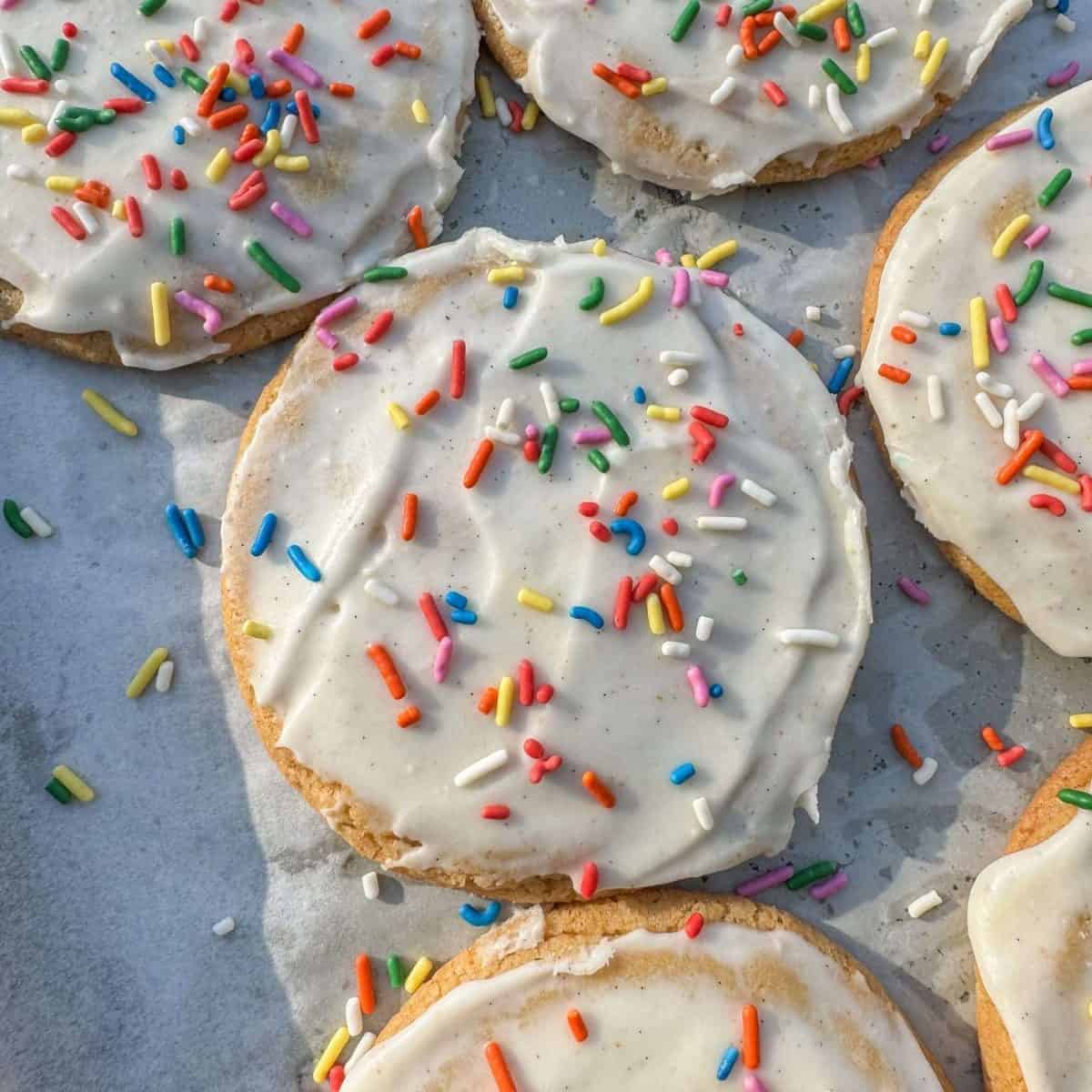 brown butter & vanilla glazed cookies