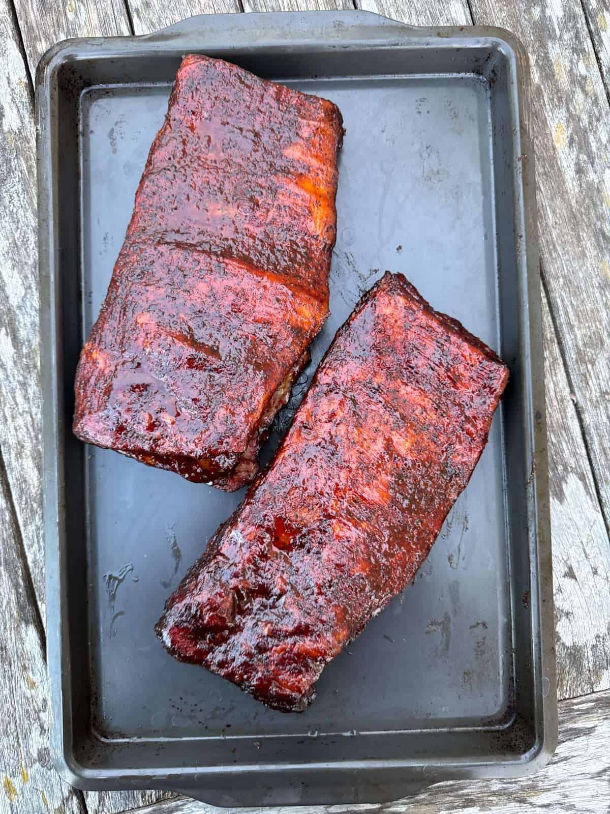glazed smoked pork ribs