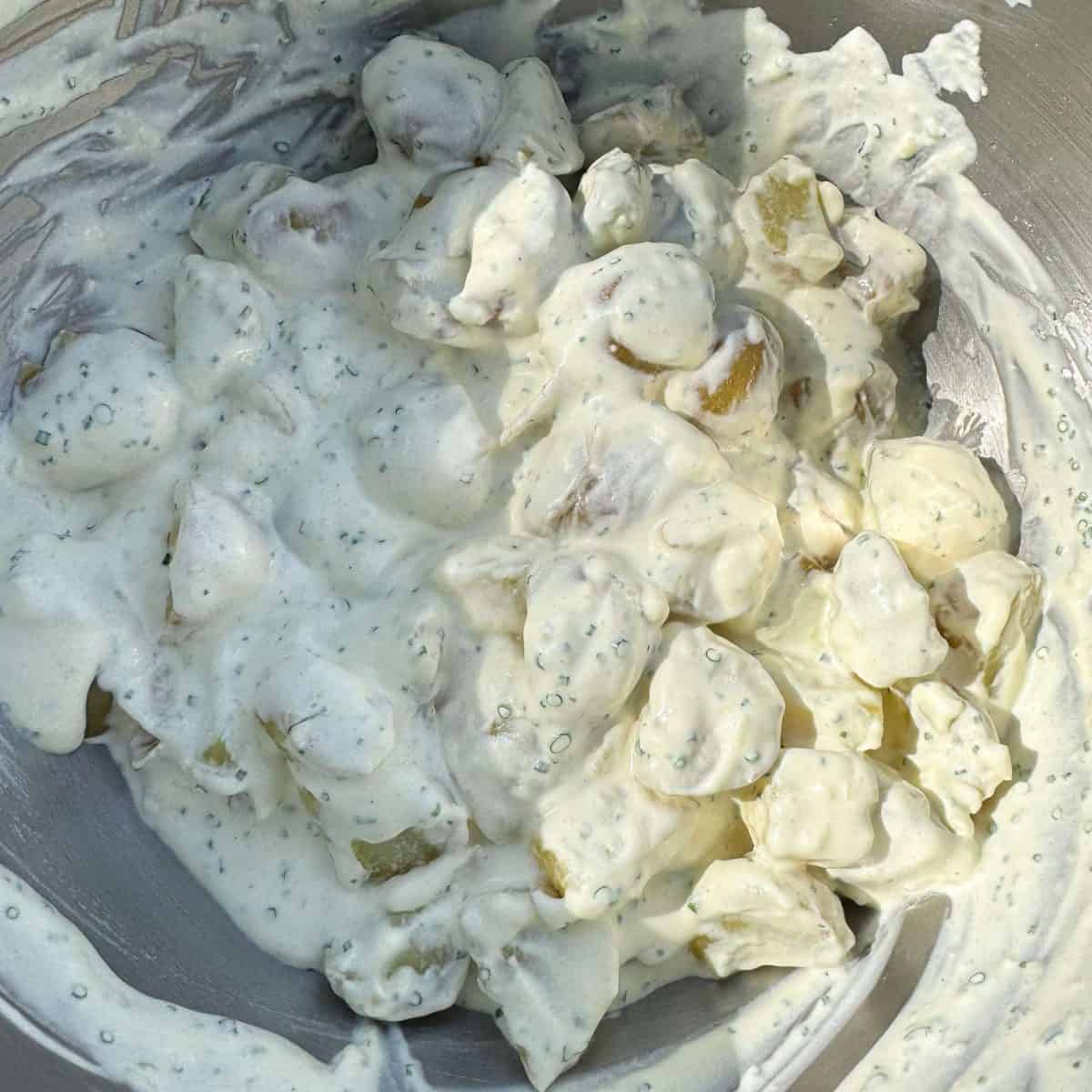 sour cream & chive new potato salad
