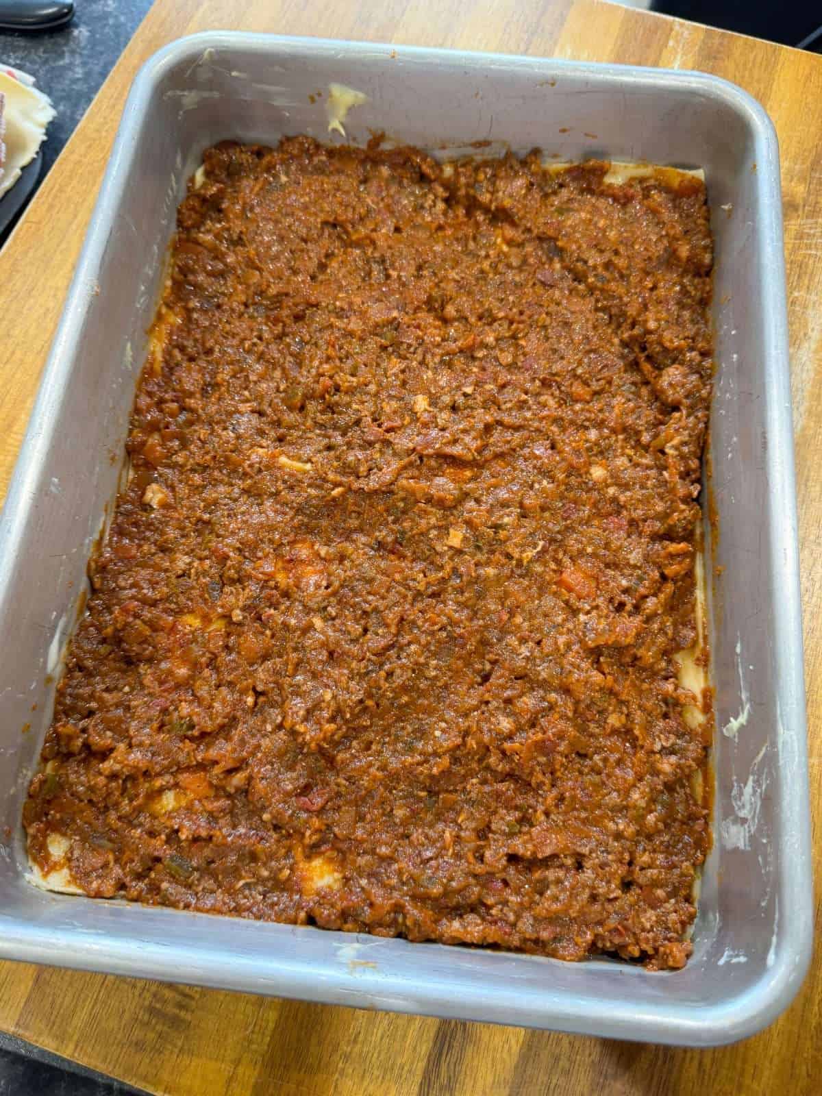 ragu bolognese lasagne layer