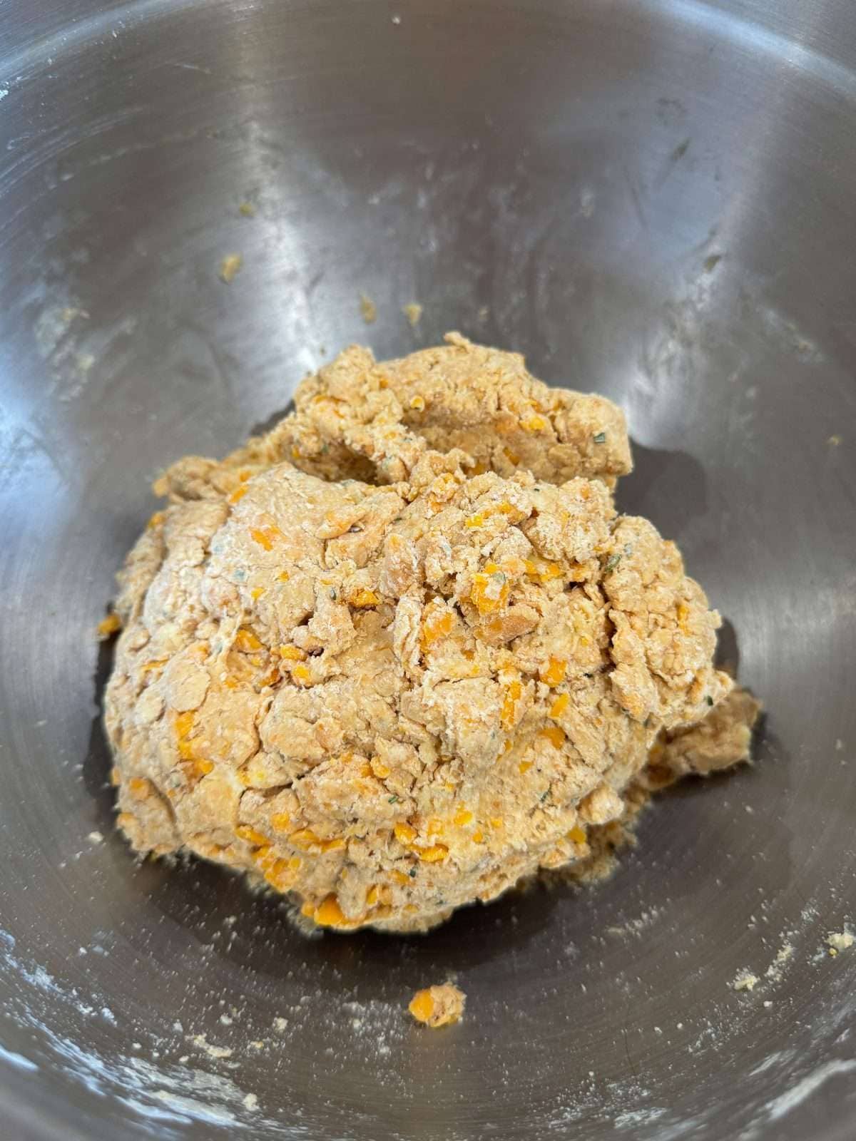cheese & marmite scone dough
