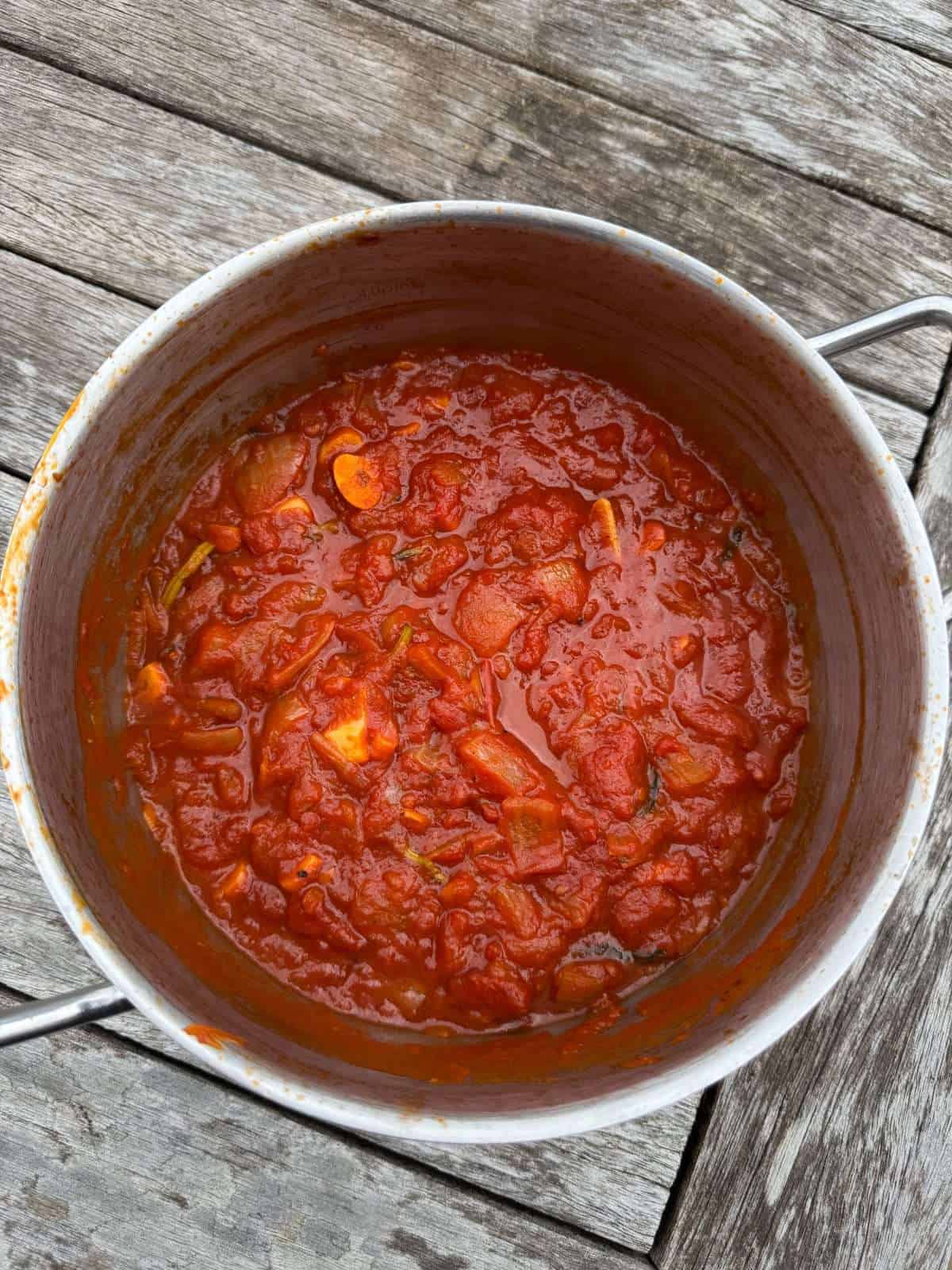 cooked marinara sauce