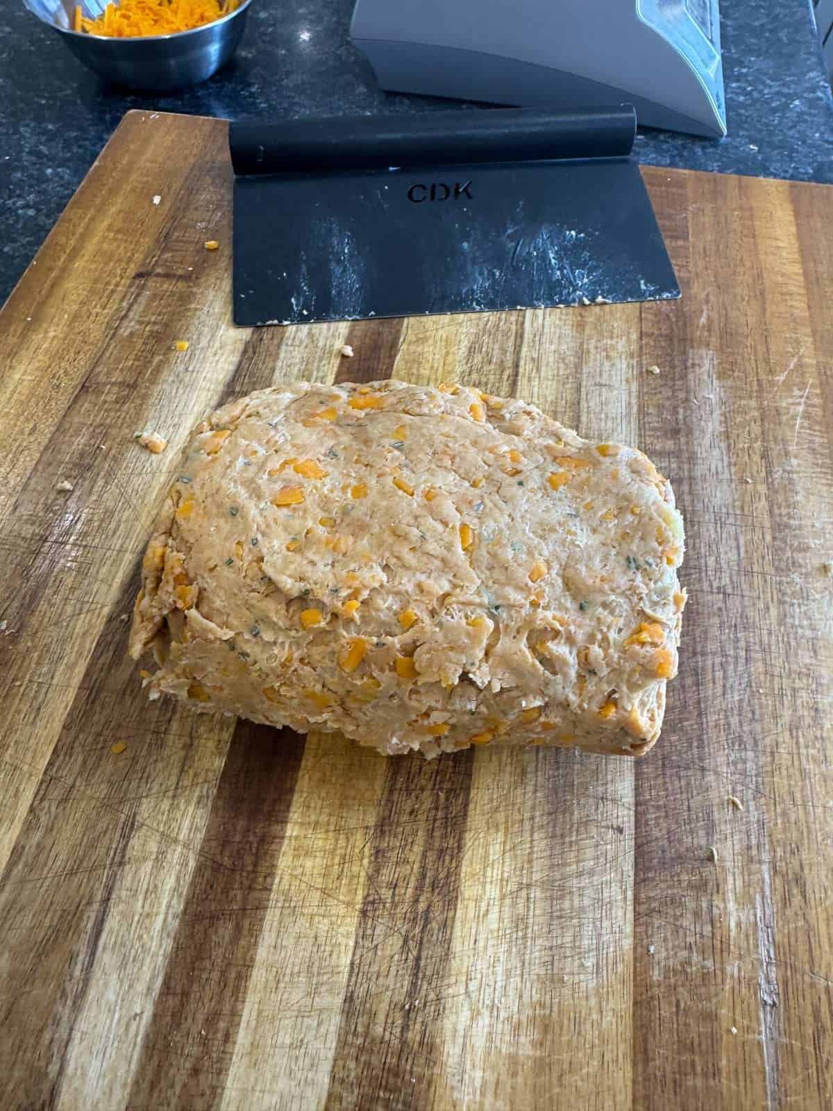folded scone dough