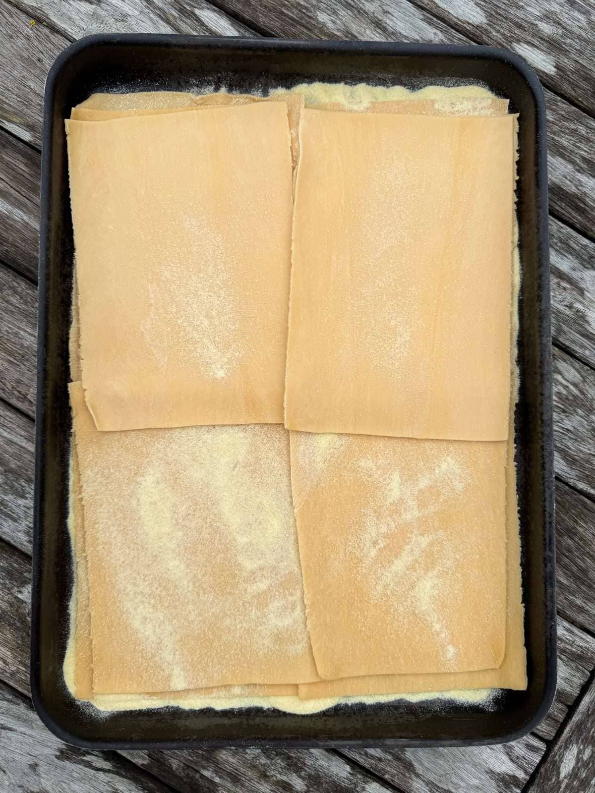 homemade lasagne sheets