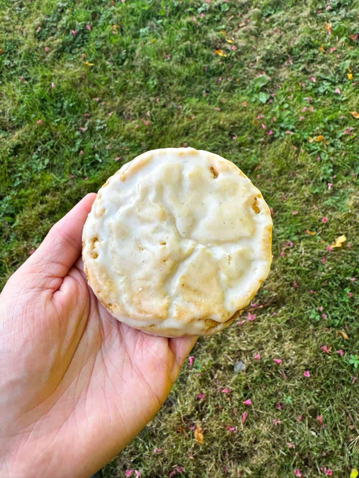 lemon iced cookie