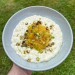 coconut & mango rice pudding