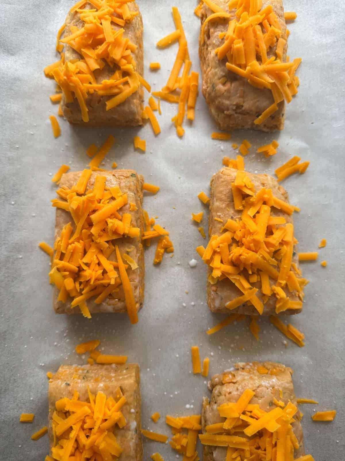 rectangle cheese scones