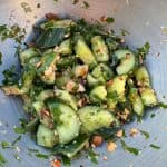 smashed cucumber & cashew salad