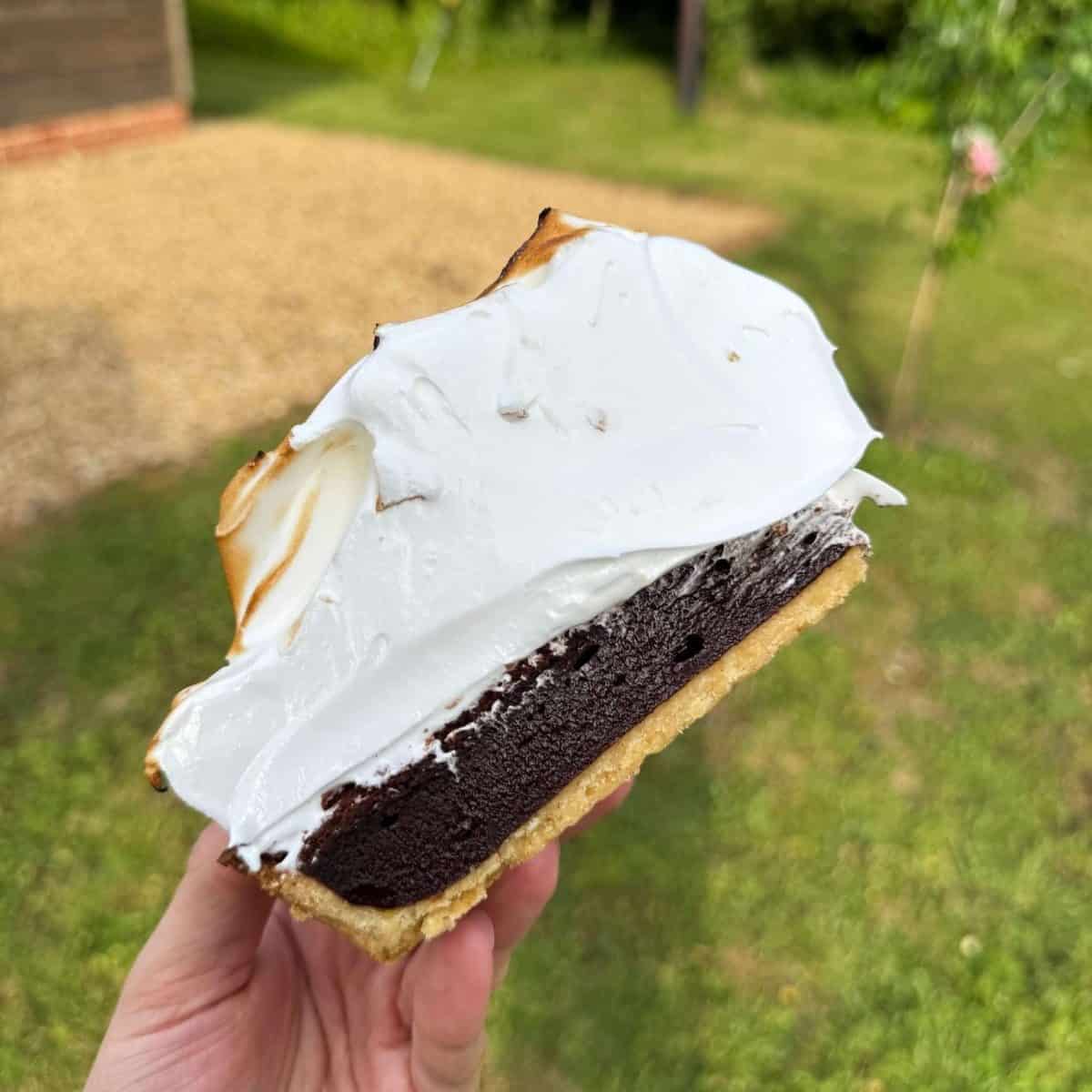 s'mores brownie tart