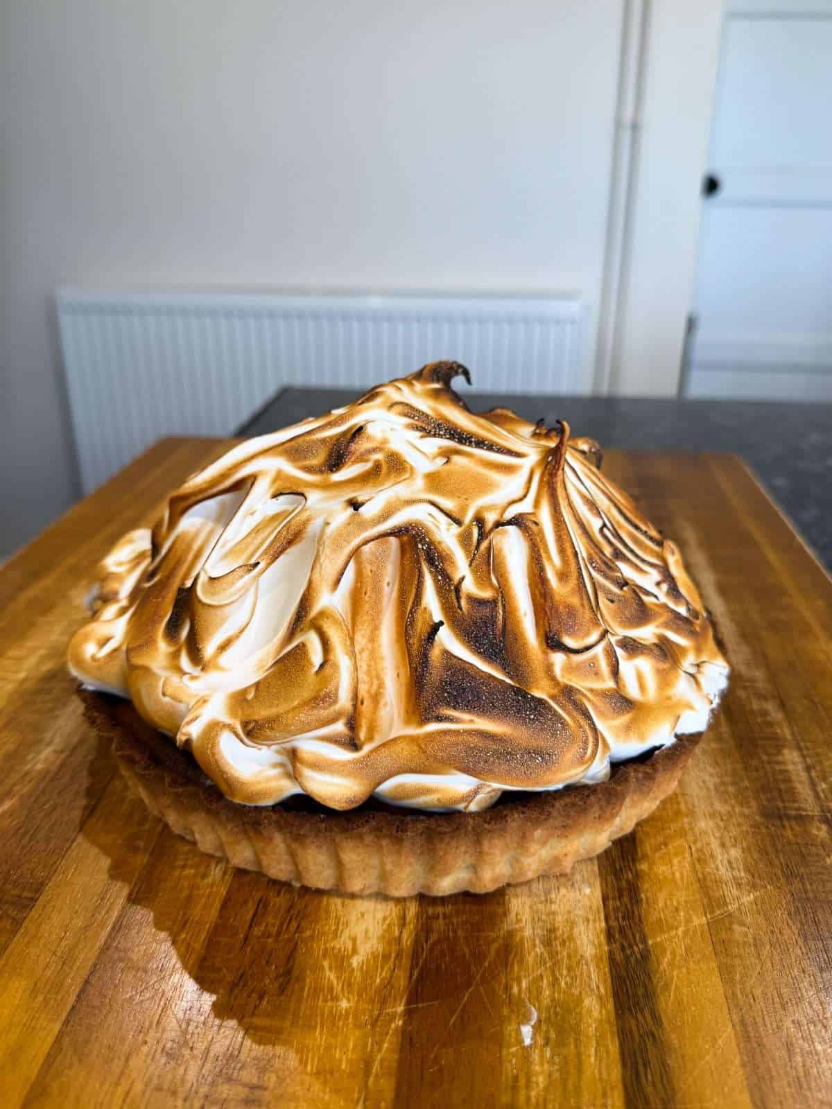 torched Italian meringue topping