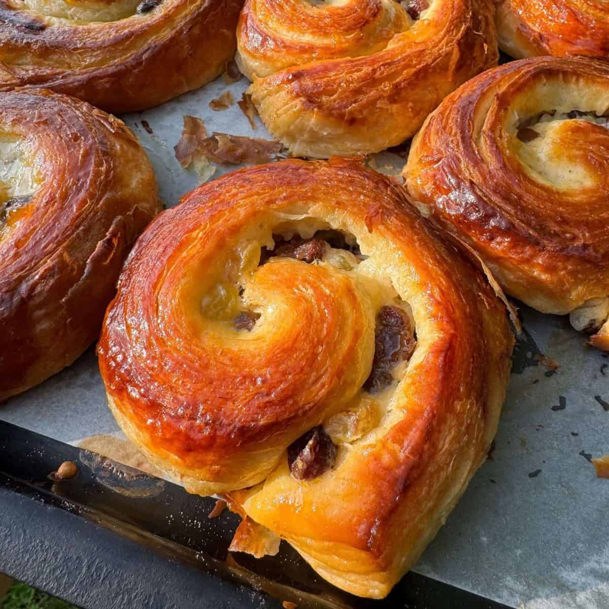 pain aux raisin danish pastries