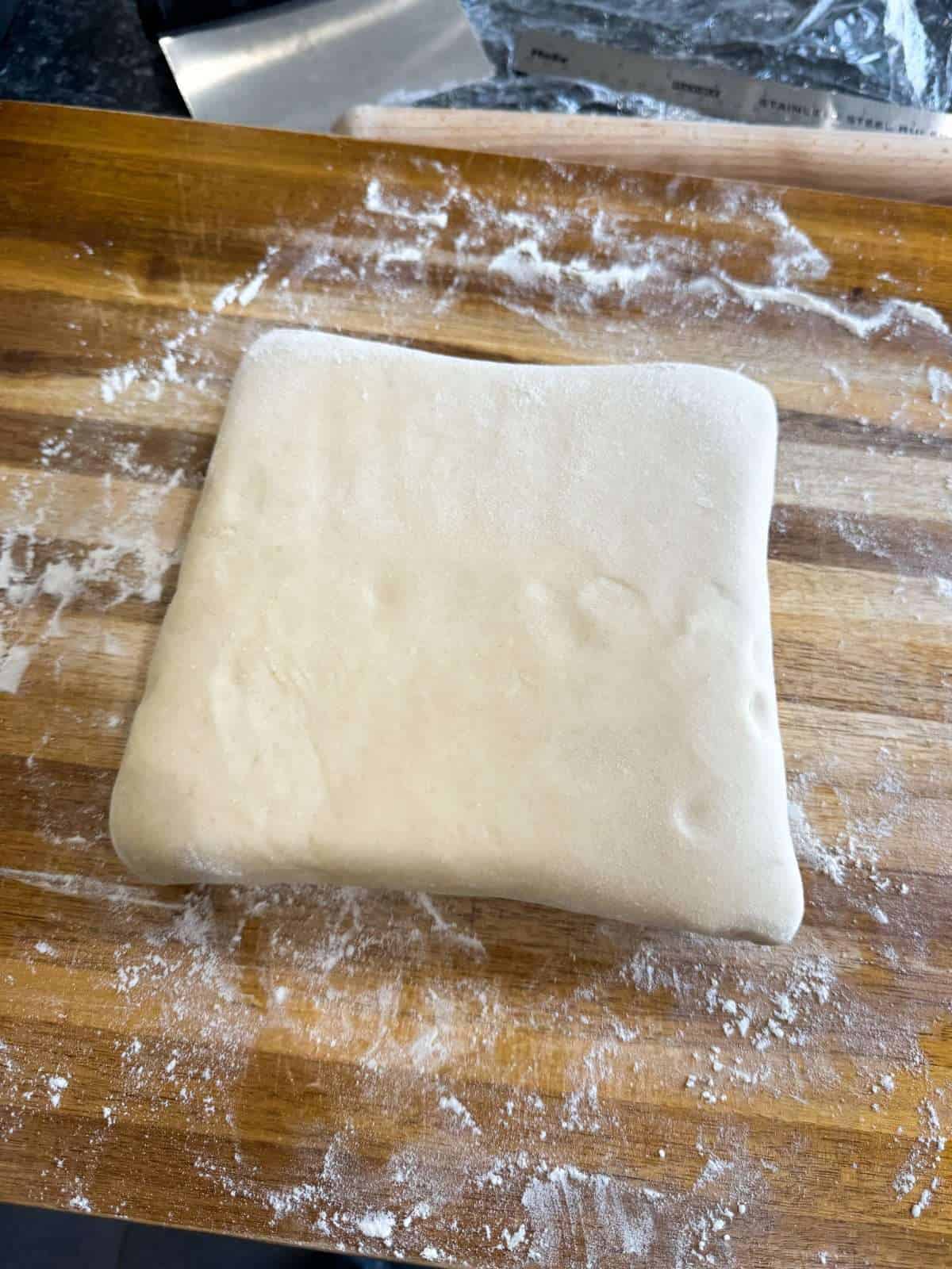 sealed butter block ready to roll
