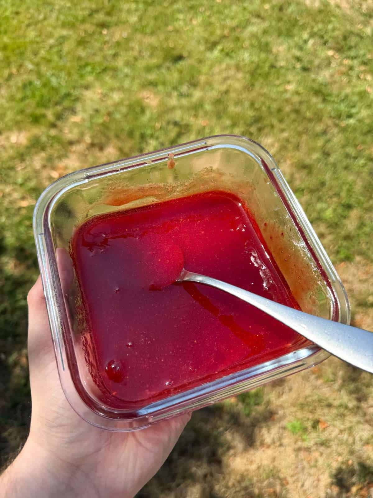 strawberry syrup sauce for ripple