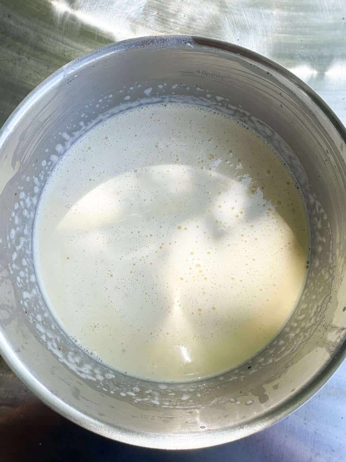 vanilla custard base for ice cream