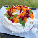 Christmas pavlova wreath