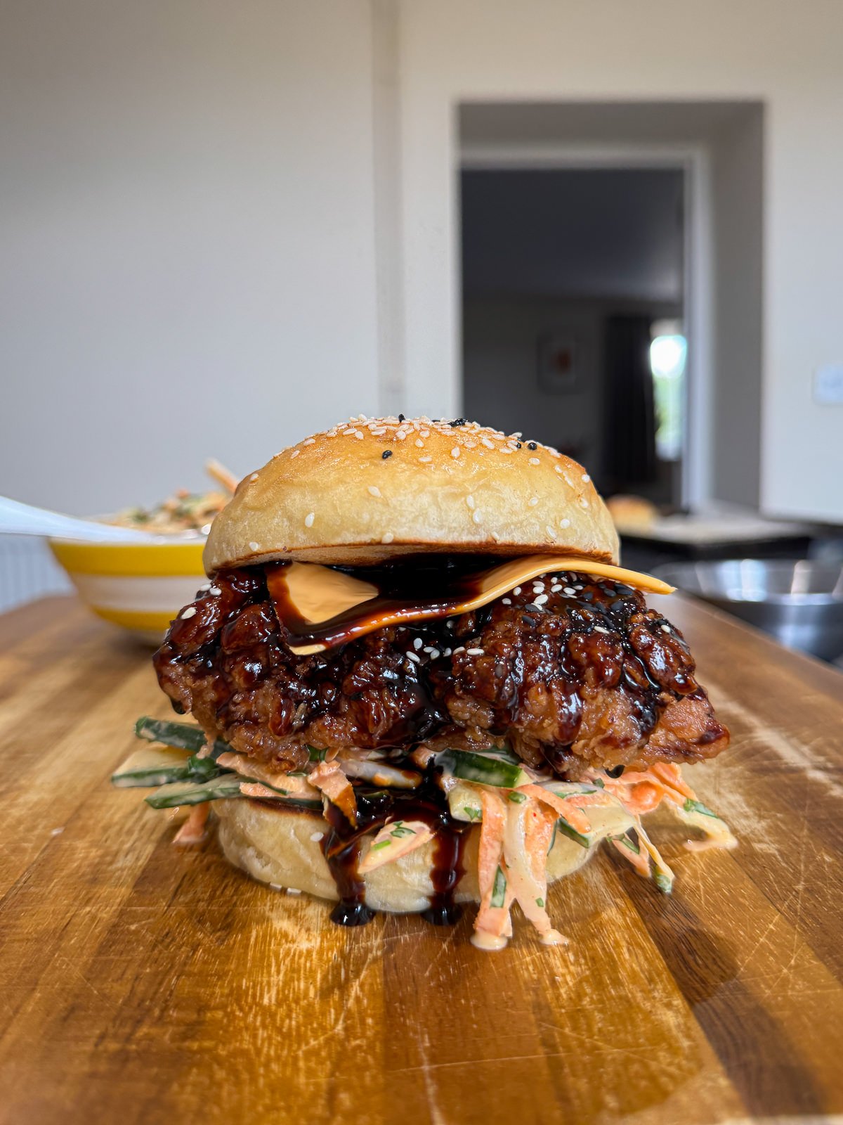 Korean fried chicken sandwich