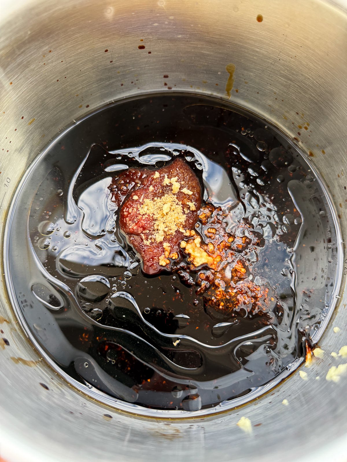 ingredients for Korean bbq sauce