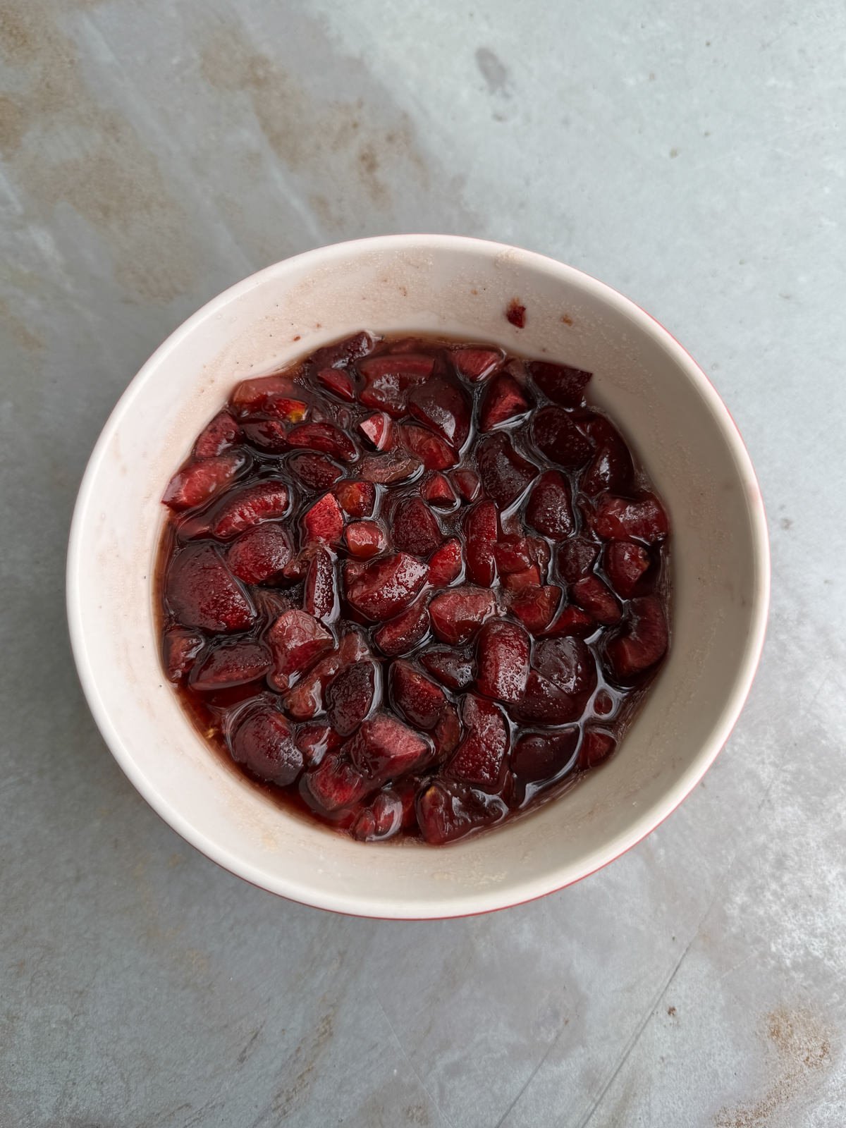 amaretto soaked sweet cherries