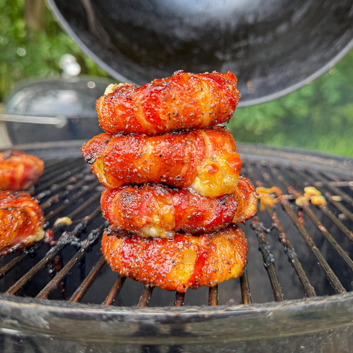 bacon wrapped pineapple onion rings