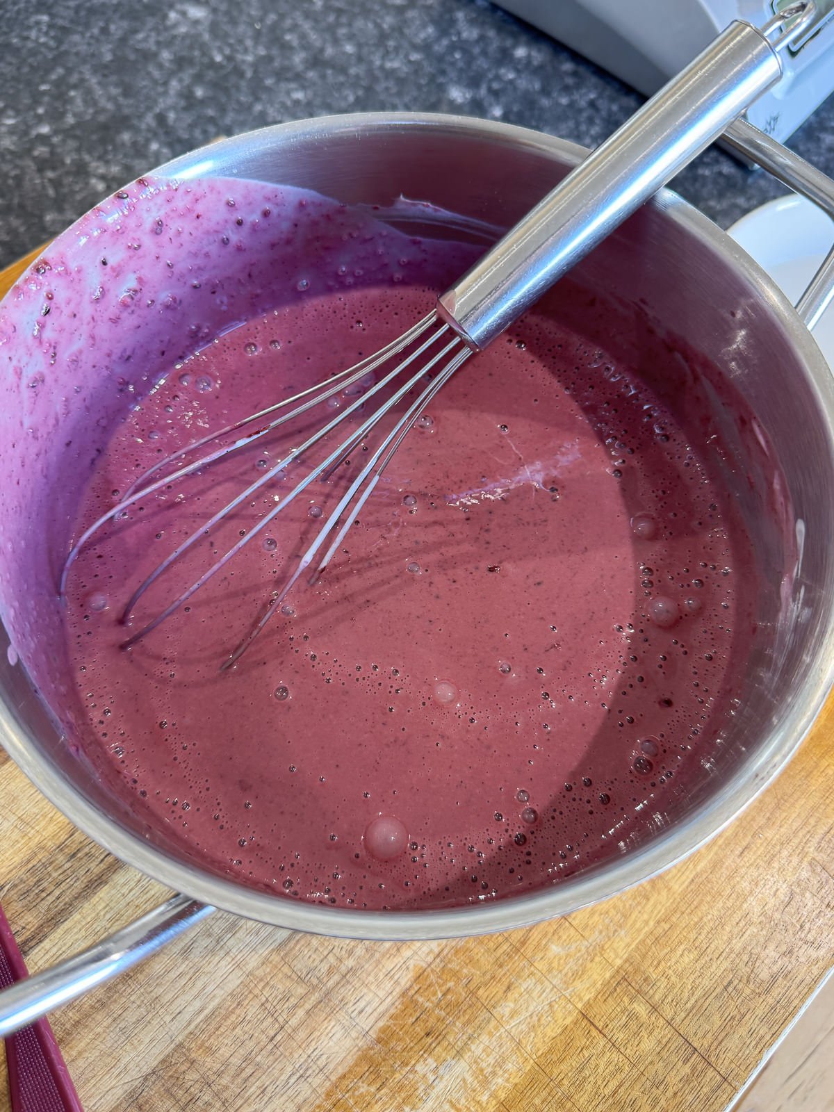 blackberry vanilla panna cotta cream