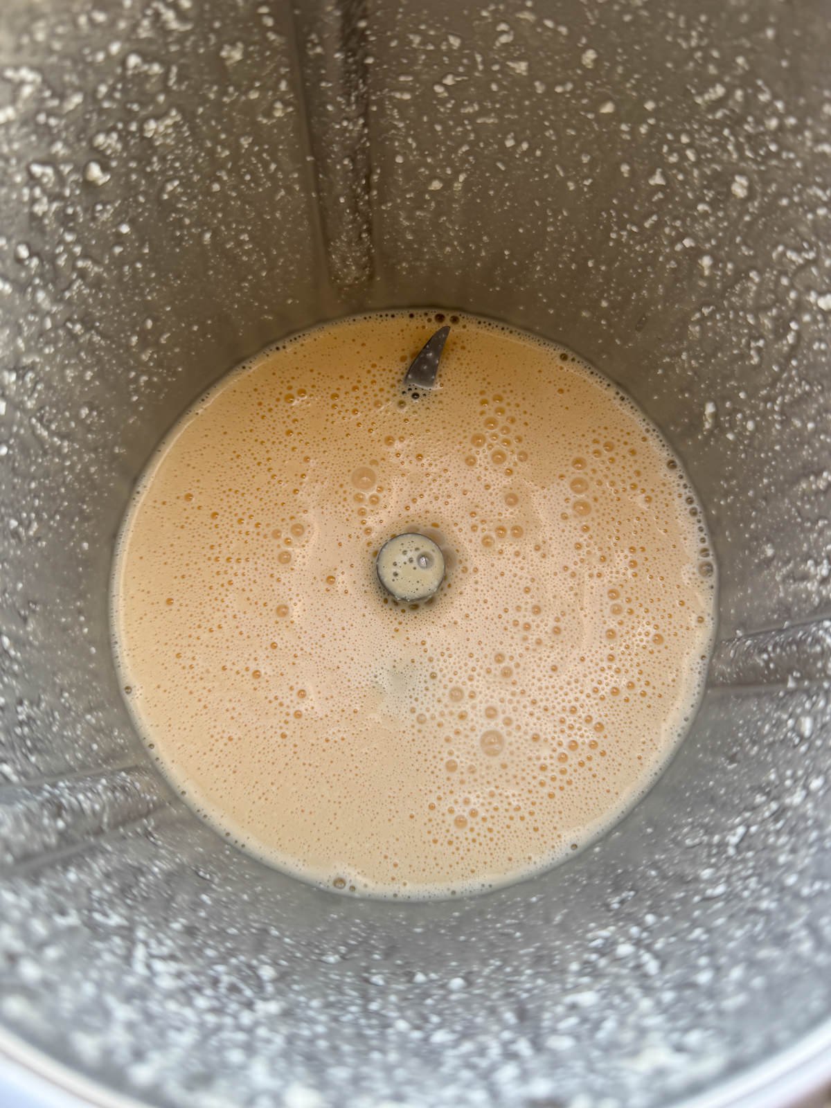 blended cottage cheese & maple syrup