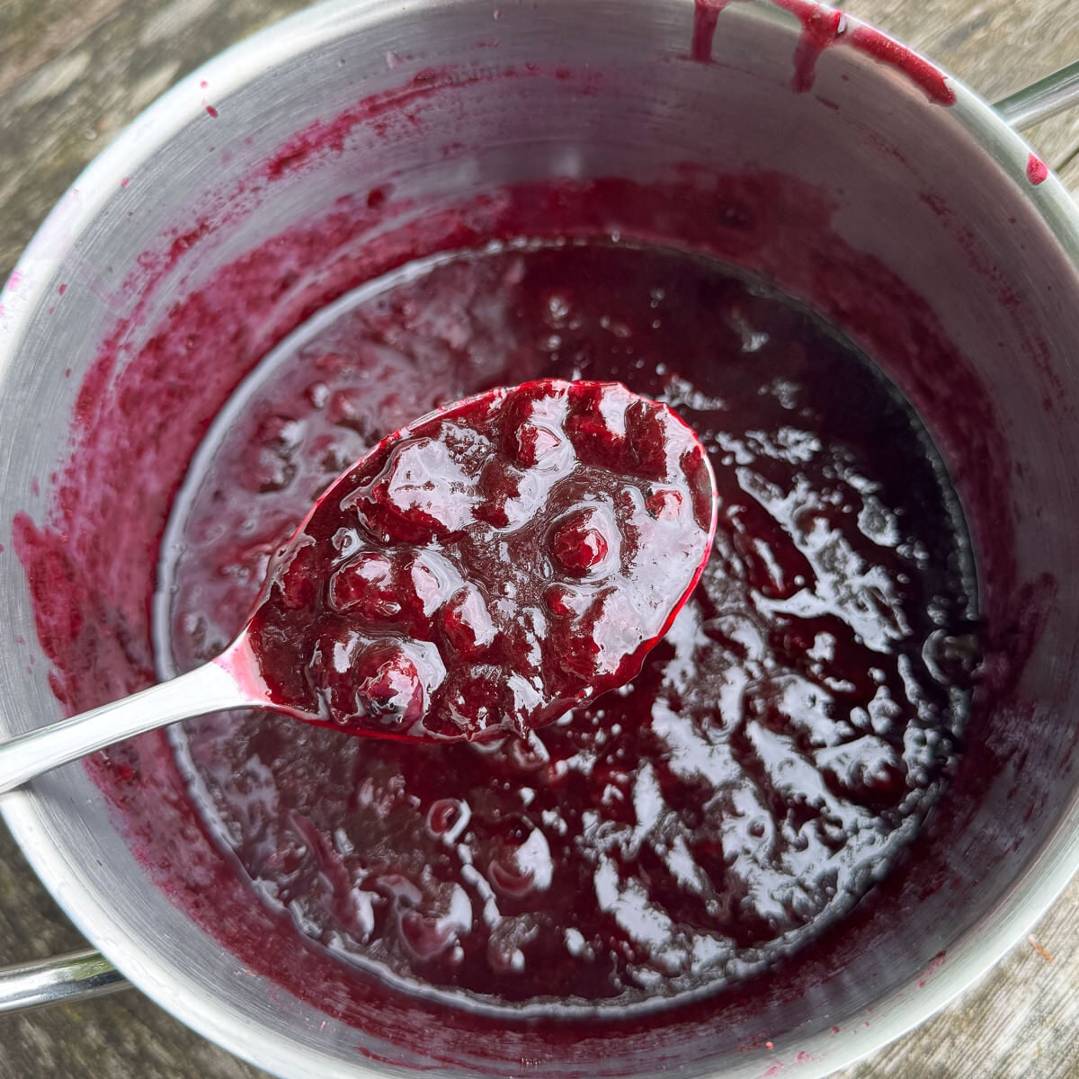 blueberry and lime compote