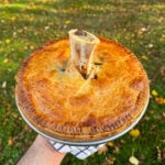 smoked short rib Guinness bone marrow pie
