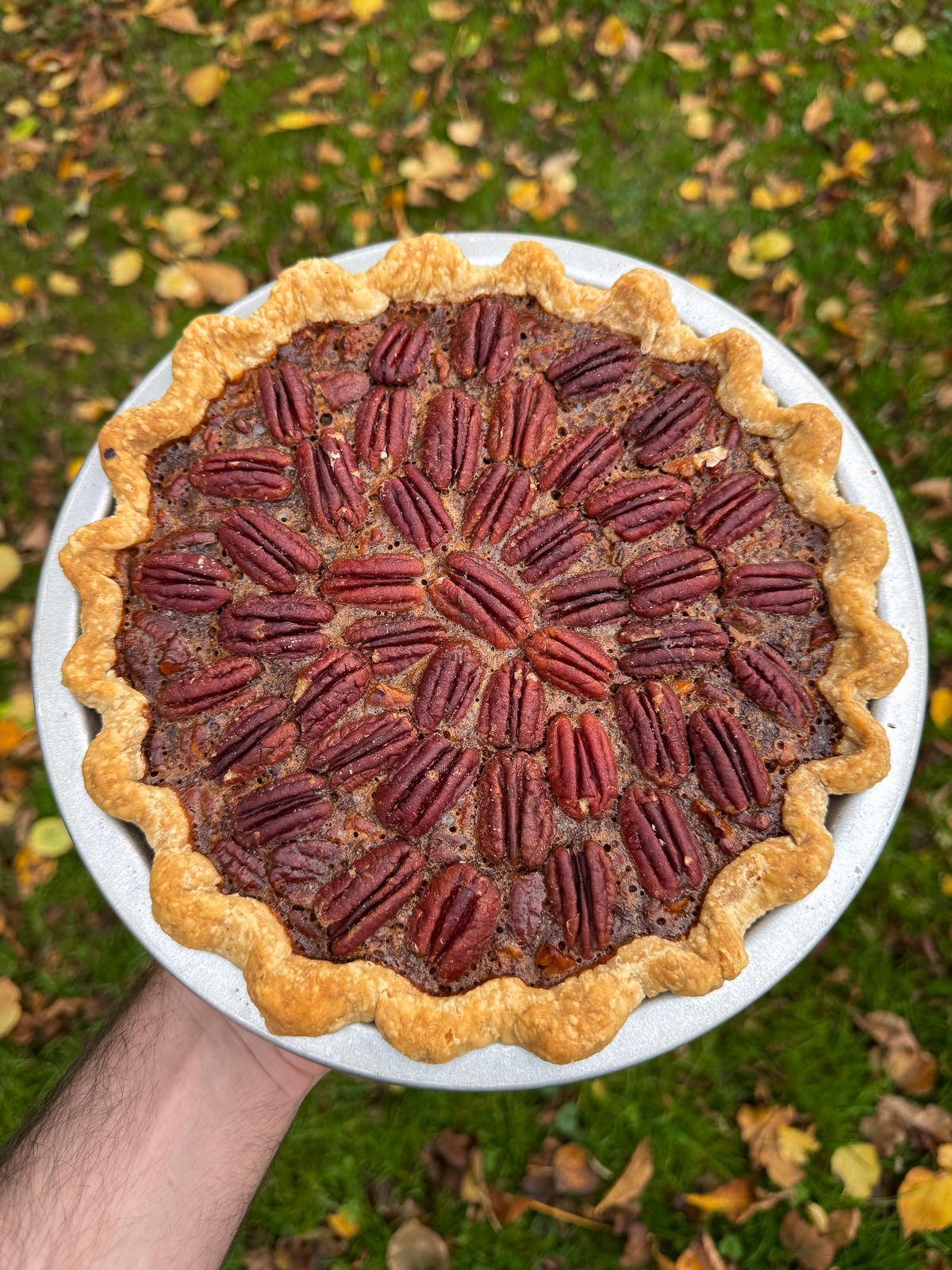 brown butter pecan pie for Thanksgiving