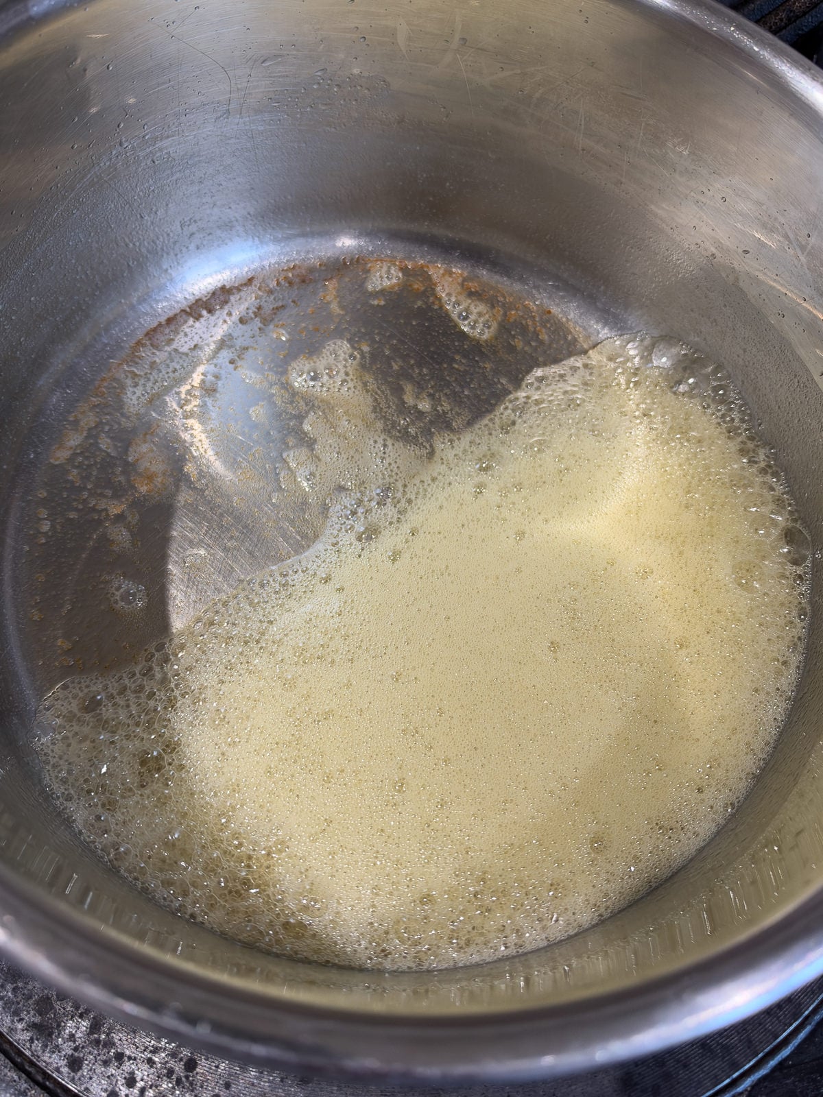 brown butter in pan