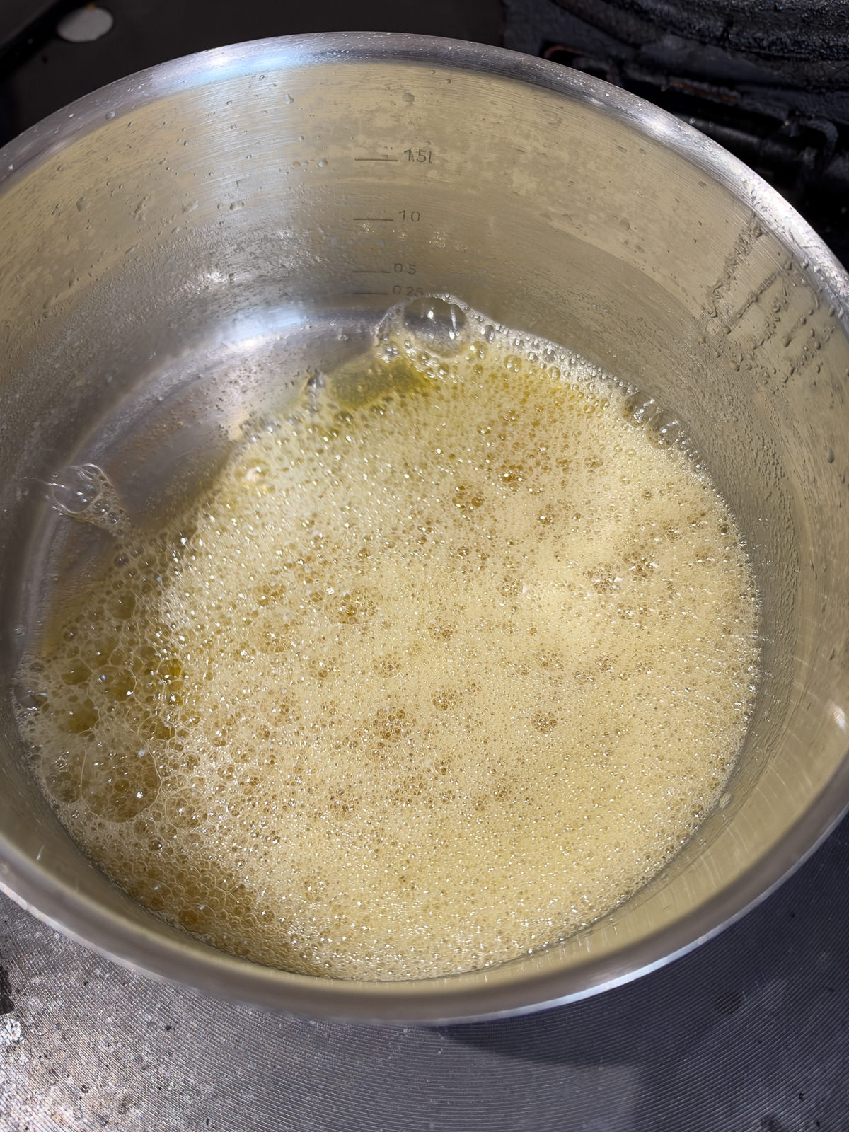 brown butter in pan